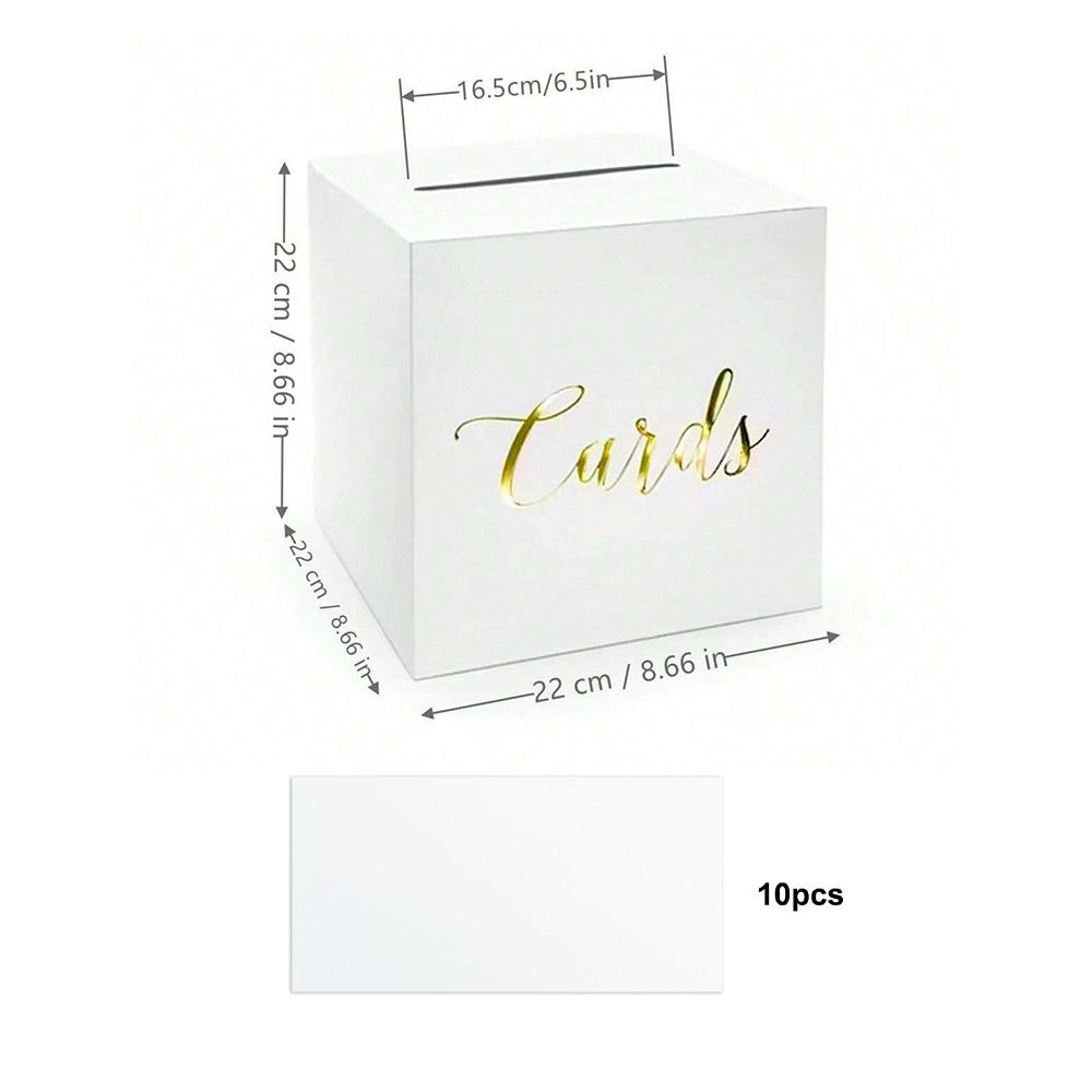 Wedding Card Box - Boîtes à enveloppes, blanches et noires,