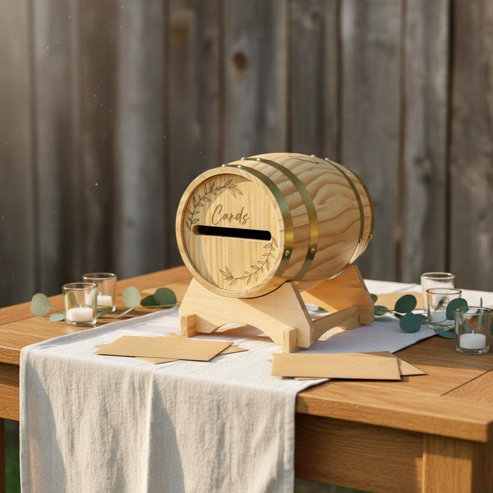 Grande boîte à cartes en bois  - Wedding Card Box avis et prix