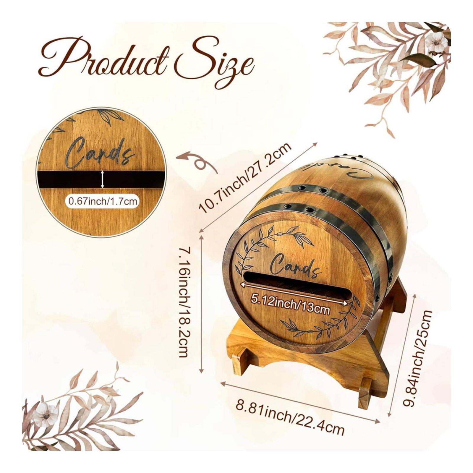 Grande boîte à cartes en bois  - Wedding Card Box avis et prix