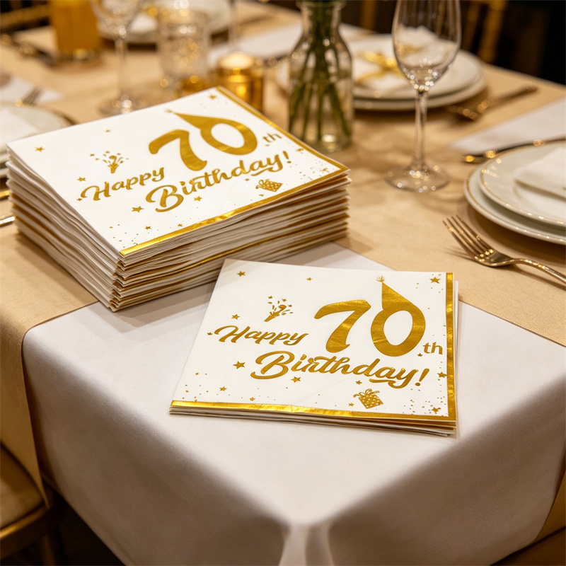 Serviettes en papier jetables  - Table Number Gold avis et prix
