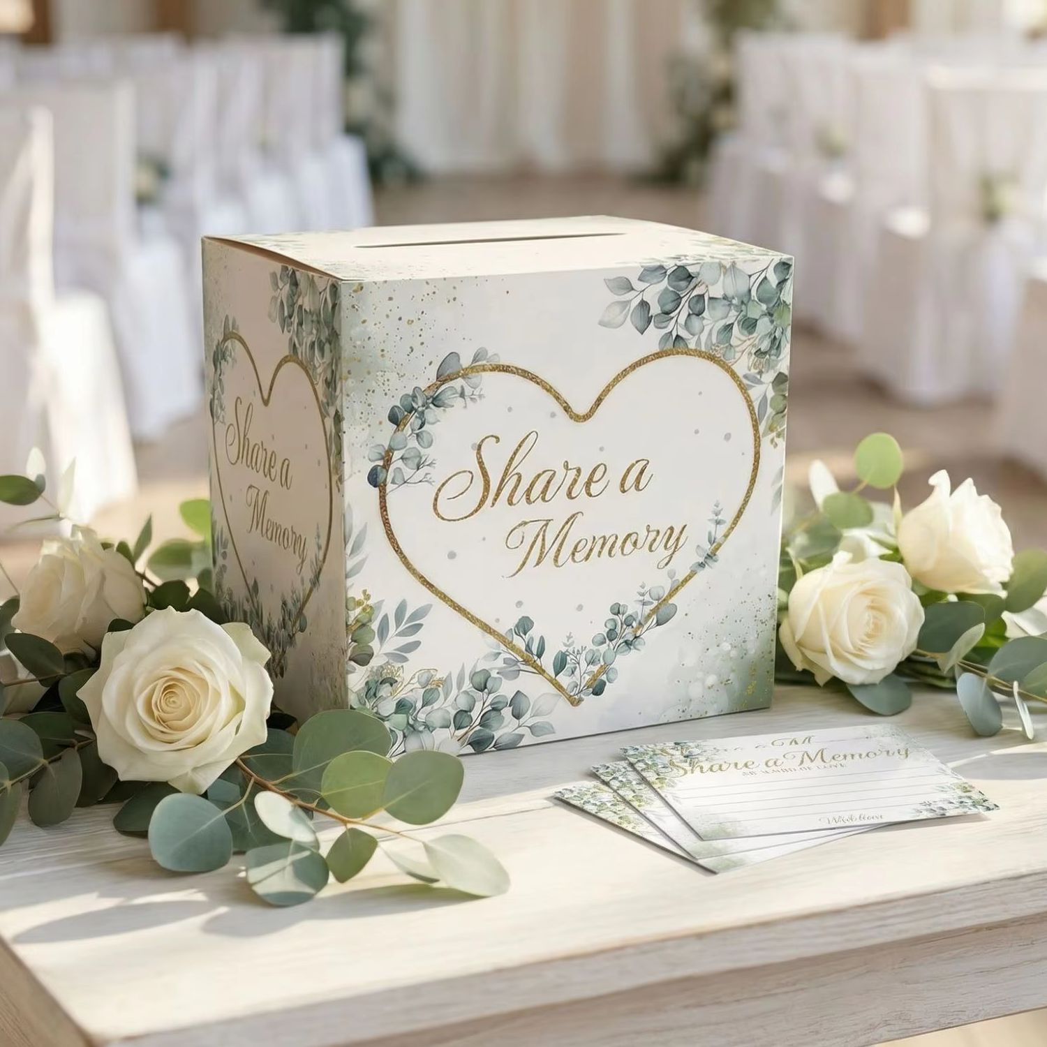 Boîte à cartes florale blanche - Wedding Card Box avis et prix