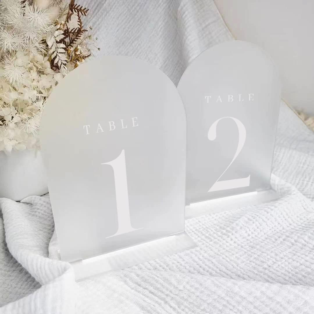 Numéros de table en acrylique  - Table Number Gold avis et prix